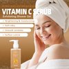 2-in-1 Body Wash & Body Scrub Vitamin C (11.3fl.oz), Gentle Exfoliating Scrub for Deep Cleansing, Effective on Acne & Dead Skin, Brighten & Moisturize Skin Polishes