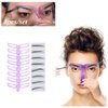 8 Styles Eyebrow Stencils!! Washable Eyebrow Stencils,Eyebrow Shaping Tool Kit, 8 Styles Reusable Eyebrow Template with Handle and Strap
