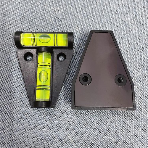 4Pcs RV T Level Cross Check Levelers Bubble Levels Use for RVs, Camper, Travel Trailer, Tripods, Camera, Telescope, Photography, Wood Shop, Table, 3D Printer (Black)