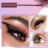 Waterproof Mascara Volume and Length, Long Lasting Tubing Mascara Smudge-Proof Lengthening Mascara, 4D Silk Fiber Lash Extension Mascara, Natural Lash Cosmetics Soft Full Lashes, 1 Pack (03 Wine)