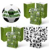 Outego 24 Soccer Party Favor Bags with Stickers Soccer Goodie Bags Soccer Party Favors for Kids Soccer Birthday Party Supplies