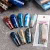 10 Sheets Marble Nail Art Foils Transfer Stickers Decals Nail Art Supplies Foil Transfers Decals Holographic Nail Film Marble Nail Charm Foil Transfers Decals Set Design for Women Nail Art Decoration