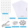 ASTARON 181Pcs Shrinking Plastic Sheets Kit Includes 20 Shrinking Film Art Paper and 161 Pcs Shrinkles Keychains Making Accessories for Kids Craft and Art Supplies