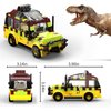 Tenhorses Jurassic Car Building Set, Dinosaur World Off-Road Vehicle Jurassic Movie Brick Toys (309 Pcs), Creative Gifts for Boy or Girs Kids Age 6+.