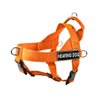 Dean & Tyler DT Universal No Pull Dog Harness with Hearing Dog Patches, Orange, Small
