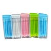 250PCs Floss Interdental Brushes, Toothpick Dental Tooth Flossing Head, Oral Dental Hygiene Flosser Toothpick Cleaners Tooth Cleaning Tool, Dental Floss, Pack of Random Color White Green Blue Pink