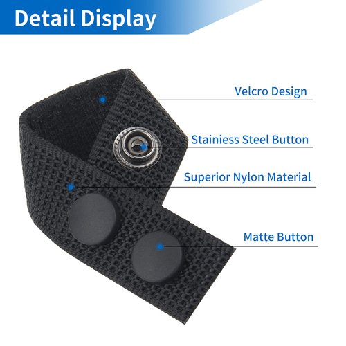 Belt Keepers with Tactical Gear Clip, 4 Pack Law Enforcement Nylon Duty Belt Keepers 2" with 1 Pack Key Holder UIInosoo for Police