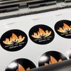 Sunshine Stickers Custom Waterproof Vinyl Stickers with Your Image Photo Text or Logo | Personalized Dishwasher Safe Label for Business Logo