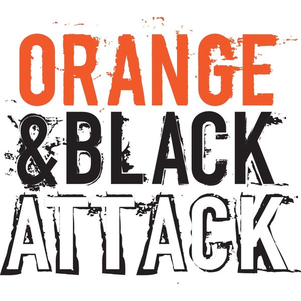 Anderson's 25-Piece Orange and Black Attack Body Decal Set, Tattoos, Cheek Cheers, Fan Gear, Sports Fan Gear,School Spirit, Football Cheerleader Accessories, Homecoming