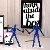 WinnerWhy 100 Pcs Action Figure Stand Clear Display Feet Stands with Peg Stand Base Action Figure Accessories Assembly Figure Stand Fit for Most 6 Inch Figures (Round)