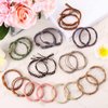 Boho Hair Tie Bracelets for Women 20 Pcs Cute Hair Ties 5 Styles Boho Bracelets Hair Ties for Thin Thick Hair Ponytail Hair Accessories with Beads Hair Elastic No Damage, 10 Colors