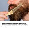 Foldable Hairstyling Brush Zinc Alloy Prevent Static Pocket Mini Men Oil Hair Comb Hairdressing Comb Portable Suitable for Home Hair Salon or Travel(Gold)