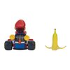 Super Mario Spin Out Mariokart Mario Racer Vehicle with 360 Spins, Wind Up and Go! Includes One 2.5” Mario Action Figure