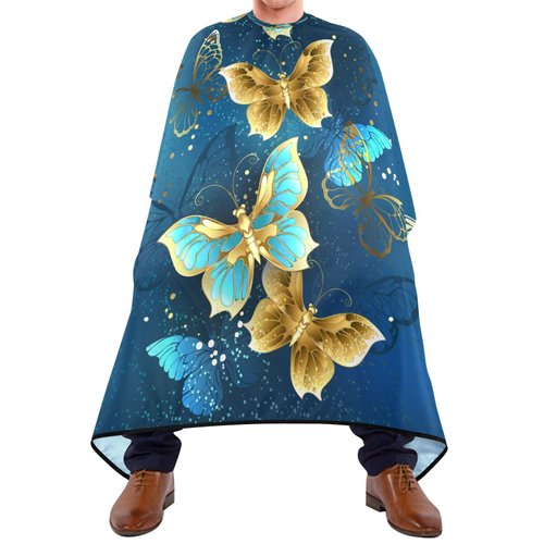 SDMKA Butterfly Professional Barber Cape Waterproof Hair Cutting Salon Cape with Snap Closure Multifunctional Barber Apron for Men and Women