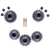 MakerDoIt 32P 5mm Pinion Gear Set 17T 18T 19T 20T 21T with Hex Key for RC