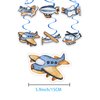148Pcs Airplane Themed Birthday Party Supplies Include Disposable Paper Plates-Paper Cups-Paper Napkins-Forks-Knives-Tablecloth-Banner-Single Spirals With Cards for Airplane Party Decorations