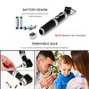 Otoscope Kit,Professional Diagnostic Ear Care Tool with 3.0V LED Bulb, 3X Magnification, 4 Speculum Tips Size - for Children, Adults, Pets, etc.