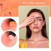 LOKFAR Cream Blush Stick for Cheeks Blush Makeup - 2 in 1 Multi Stick Blush for Cheeks Tint & Eyes & Lips, Cheek Makeup Stick Makeup Blush with Brush, Waterproof Creme Blush (#03 Coral Orange)