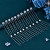 JHOO Bridal Hair Accessory 20PCS Hair Pins Rhinestone Wedding Hair Jewelry For Bridal (silver)