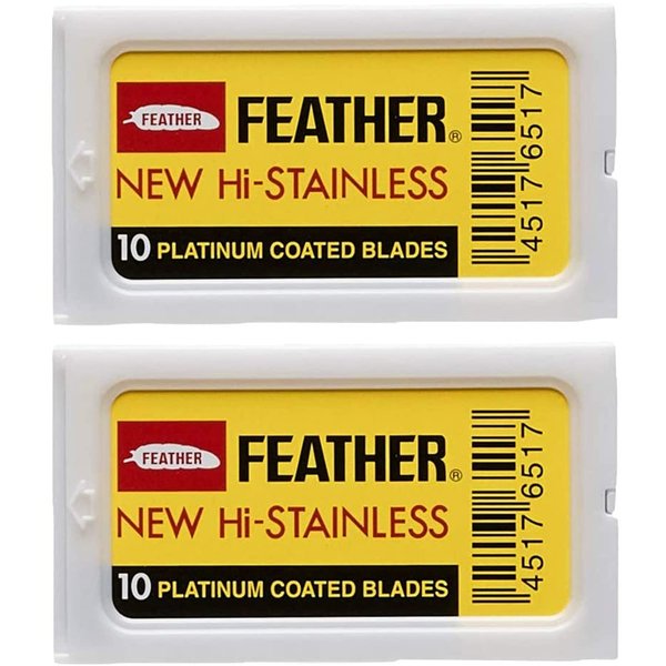 Feather Double Edge Safety Razor Blades 20 Count