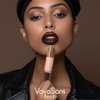 VavaSans Chocolate Brown Matte Liquid Lipstick with Gold Clear Glitter Lip Gloss 2 In 1 Dual Ended Highly Pigmented Long Lasting Non Sticky Transfer Proof High Shine Finish Makeup for Girls and Women