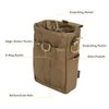EXCELLENT ELITE SPANKER Molle Dump Pouch Drawstring Magazine Utility Pouch Folding Dump Waist Bag(Coyote Brown)