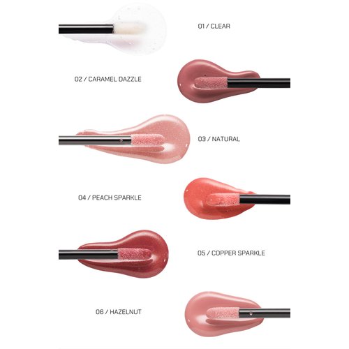 Radiant Professional Lip Glaze (15 Shades) - Ultra-Glossy, Moisturizing & Long-Lasting Hydration - High Shine Finish - Vegan Lip Glaze for Soft, Nourished Lips - Non-Sticky - (01 - CLEAR)