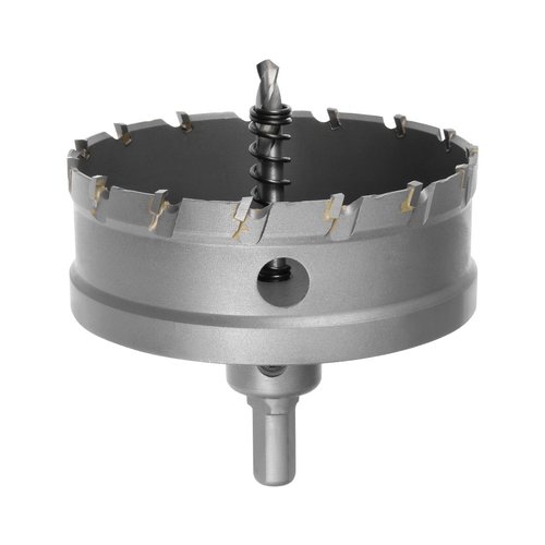 uxcell Carbide Hole Saw Drill Bit, 90mm Hole Cutter for Stainless Steel Alloy Cast Iron Copper Metal Sheet, with Limit Step