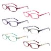 IVNUOYI 6 Pack Reading Glasses Blue Light Blocking,Fashion Ladies Spring Hinge Readers with Pattern Print,Anti Glare UV Eyeglasses for Women 1.0