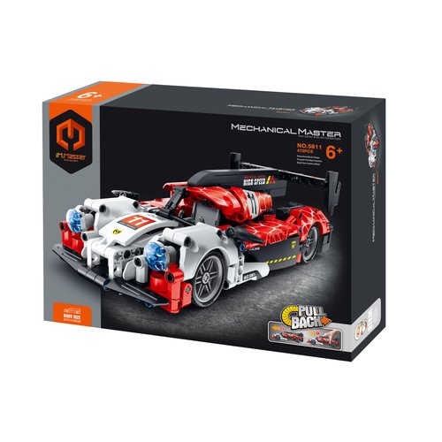 Dakott STEM Car Toy Building Toy Gift for Age 6+, Pull-Back Super Car Building Block Take Apart Toy, 472 Pcs DIY Building Kit, Learning Engineering Construction Toys