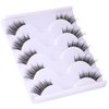 Half Lashes Lashes Natural Look Wispy 3/4 False Eyelashes Fluffy Clear Band False Cat Eye Lashes that Look Like Extensions Soft Handmade Reusable Lashes Pack
