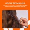 Straand Detangler Hair Comb - Wide Tooth Styling Comb & Detangling Comb - Made with Plant-Based Cellulose Acetate and Suitable for Straight, Wavy or Curly Hair Types