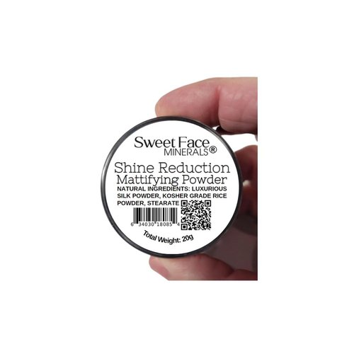 Shine Reduction Powder (20g Sifter Jar) Mineral Makeup Translucent Loose Powder for Seborrhea Oil Control Stops Shiny Skin Bare Face Mattifying Sweatproof Waterproof Long Lasting Noncomedogenic