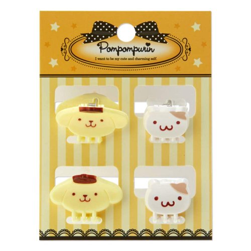 Pomupomupurin Hair Clip 4 Piece Mini Hair Clip Kids Kids Womens Womens Adult Sanrio Sanrio