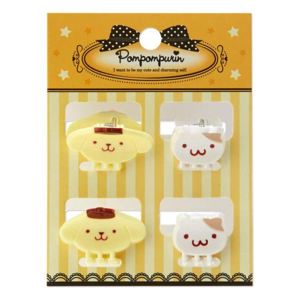 Pomupomupurin Hair Clip 4 Piece Mini Hair Clip Kids Kids Womens Womens Adult Sanrio Sanrio