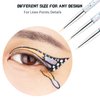 Bowitzki Professional Makeup Brush Line 3 Pieces Count Fine Point Eyeliner for Water Activated Eyeliner Graphic Liner Hydra Liner Nail Art (3 Eyeliner Brush)