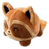 TeeTurtle - The Original Reversible Raccoon Plushie - Brown - Cute Sensory Fidget Stuffed Animals That Show Your Mood