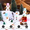 Aneco 6 Pack Build Snowman Decorating Kit Christmas Snowman DIY Craft Modeling Clay Making Kit Winter Gift Xmas Toys for Holiday Home Supplies