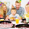 96Pcs Pirate Party Supplies 350 GSM Pirate Party Plates and Napkins Tableware Sets Pirate Treasure Party Decorations for Adult Teens Kids Children Birthday Pirate Halloween Party Favors,Severs 24 ﻿