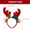JOINPAYA 2Pcs Reindeer Antlers Headband: Christmas Cosplay Hairbands Xmas Headwear for Holiday Costume Party Supplies