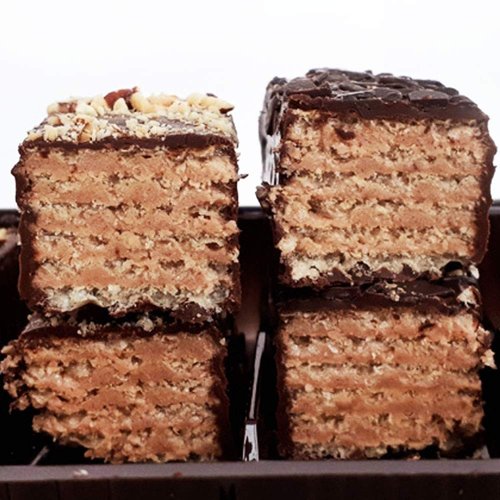 Wafer Chocolate Cake Mishka Kosolapy, Russian Classic Dessert by Red October (Pack of 2)