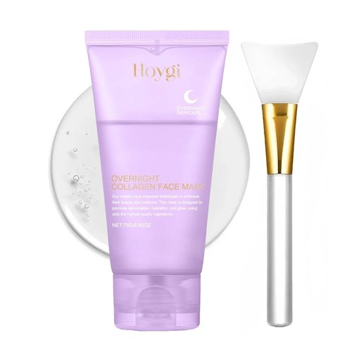 Ueseinl Collagen Night Wrapping Peel off Mask, Overnight Wrapping Mask Pack, Lifting and Tightens Skin, Reduces Sagging, Hydrolyzed Korean Glow SKin Collagen Tear-Off Mask, Hydration & Elasticity