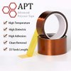 APT, 1 mil Thick Polyimide Adhesive Tape, HighTemperature and Heat Tape, for Masking, Soldering, Electrical, 3D Printer Application. (1" x 36 yds)