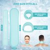 Neck Ice Pack Wrap,Cervical Ice Pack,Cold Compress Ice Packs for Neck Injuries Reusable Cold & Hot Therapy Adjustable Flexible Gel Migraine Ice Head Wrap for Neck Pressure. (Ice Blue)