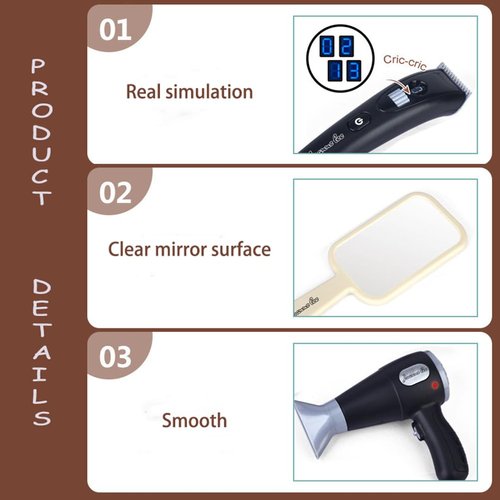 wilbvnit Pretend Play Toy for Girls and Boys,Haircut Barber Set Toy for Kids,Salon Toys for Kids,Kids Shaving Kit for Boys