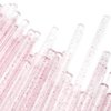 ZYIGYI 500 Pcs Disposable Micro Applicator Brush for Eyelash Extension, Micro Cotton Swabs, Lips Mascara Wands Pink