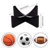 Acrylic Ball Stand Holder Display Stand for Football Basketball Soccer Ball Holder,Volleyball Rugby Ball Sports Ball Storage Rack,Trophy Autograph Memorabilia Display Cases (3.54x1.3 inch, Black)