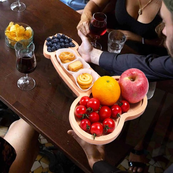 UKNBEY Funny Aperitif Board,Solid Wood Charcuterie Platter And Cheese Board, Novelty Kitchen Cutlery Wine Fruit Meat Cheese Platter,Ideal Bachelor Party Housewarming Bachelor Party And Gag Gift