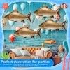 Blueweenly 6 Pcs 33 Inch Fish Balloons Gone Fishing Party Decorations Fishing Balloons Fishing Themed Party Decorations for Fishing Party Supplies Fishing Theme Birthday Party Decorations