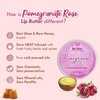 Nat Habit Lip Balm Fresh Infused Pomegranate Rose, Lip Butter With Desi Ghee & Raw Honey, For Lip Pigmentation, Lightening, Dark And Chapped Lips, Pack of 2 x 10g
